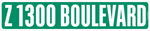 Z 1300 BOULEVARD street sign